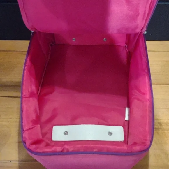 Vintage Nickelodeon Dora The Explorer Rolling Suitcase with Pink and‎ Purple - Picture 7 of 7